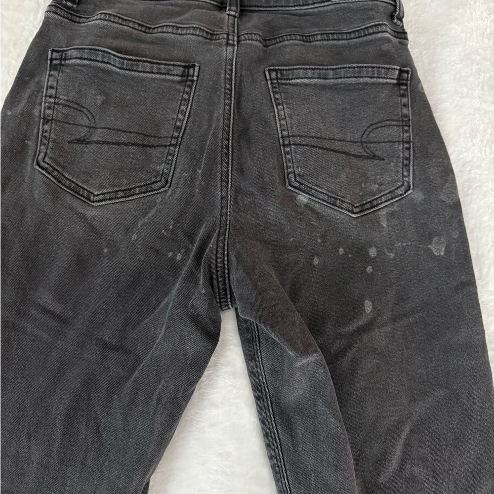 American Eagle Black Stretch Mom Jeans size 2 - Picture 10 of 10